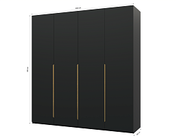 Изображение товара Пакс Альхейм 14 black (gold) ИКЕА (IKEA) на сайте bintaga.ru