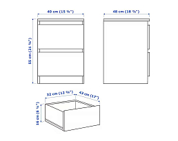 Изображение товара Мальм 113 brown ИКЕА (IKEA) на сайте bintaga.ru