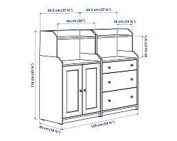 Изображение товара Хауга 16 white ИКЕА (IKEA) на сайте bintaga.ru